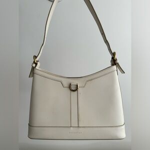 BURBERRY White Leather Shoulder Bag